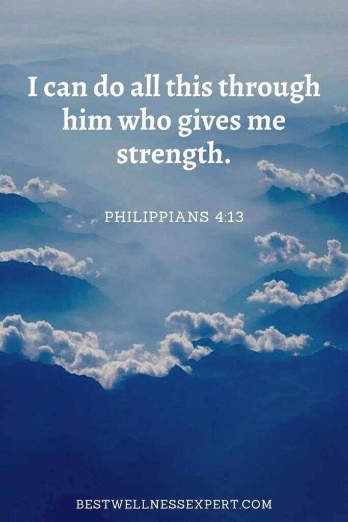 I can do all this through him who gives me strength.