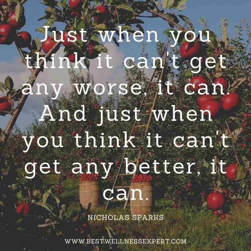 Just when you think it can't get any worse, it can. And just when you think it can't get any better, it can.