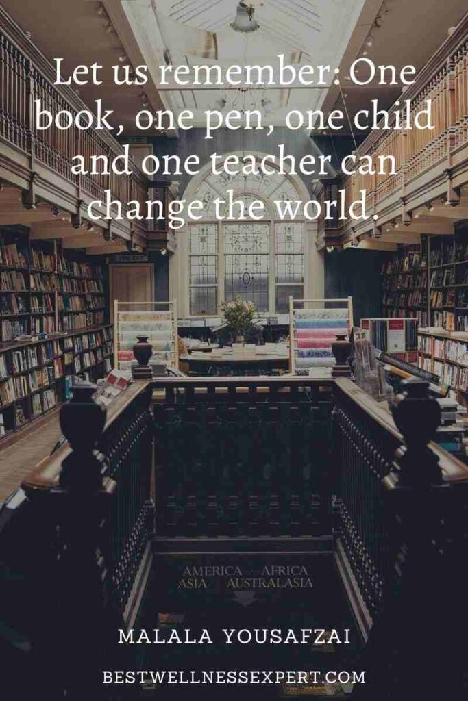 Let us remember One book, one pen, one child and one teacher can change the world.