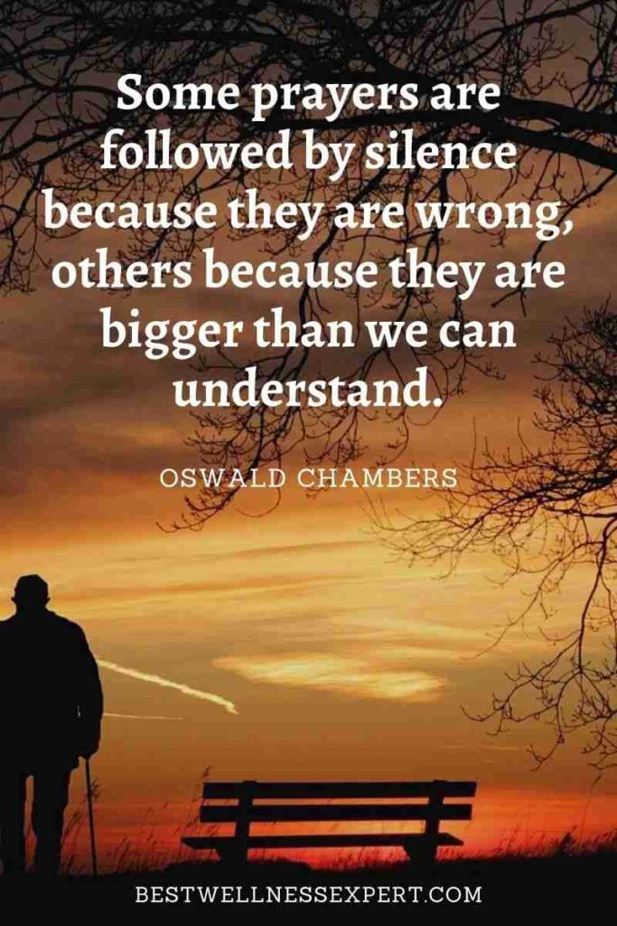Some prayers are followed by silence because they are wrong, others because they are bigger than we can understand.
