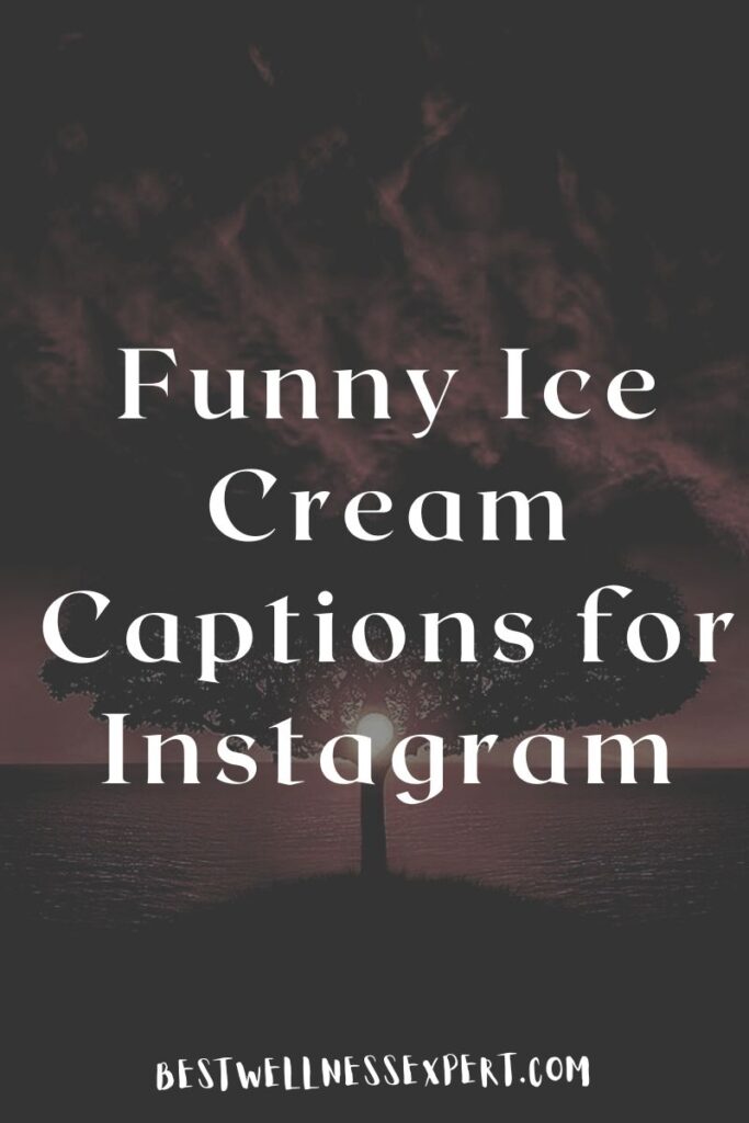 Funny Ice Cream Captions for Instagram