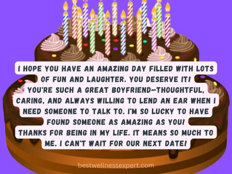 Heart touching birthday Wishes for a boyfriend